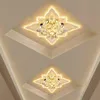 Luces de techo de mariposa de cristal LED modernas Lámpara de techo del pasillo de la sala de estar Lámpara de techo del pasillo de la entrada de porche creativo 330k