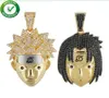 Iced Out Chains Cartoon Pendant Designer Necklace Hip Hop Jewelry Mens Hophop Fashion Fashion Diamond Bling Shiny Rock Bunk Rapper 2386507