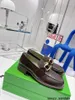 Botte Venetas Scarpe Casual da Donna Monsieur Loafer Merci Europee 2024 Primavera/Estate Nuovi Mocassini con Fibbia a Punta Quadrata per Scarpe da Donna in Pelle Alla Moda HB4B