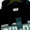 Men's Hoodies 2023 Autumn/winter New Rhude Black Micro Label 4x4 Hoodie Fashion Brand Hoodie Unisex