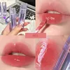 Mirror Shimmer Lip Glaze Clear Liquid Lipstick Water Lip Gloss Light Lipgloss Lip Oil Nude Red Lip Tint Non-stick Cup Makeup