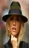 Brede rand floppy vilt trilby strik Fedora hoed voor elegante dames dames winter herfst kasjmier gangster kerk hoed 52518767