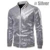 Men's Jackets Men Male Sequined Stylish Slim Long Sleeve Baseball Jacket Coat Zipper Coat Wedding Party Jacket Tuxedo Suit Coat Night Clubwear 231211