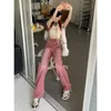 Jeans para mujer Harajuku Spring Mujeres Vintage Baggy Oversize American Pantalón Denim Pierna ancha Streetwear Pantalones rectos