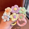 Accessori per capelli 6 pezzi Bambini carino Bowknot Corda Moda Fiore multicolore Fasce per capelli per le donne Ragazze Anello ad alta elasticità dolce coda di cavallo