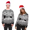 3D Sweatshirts Christmas Cat and New Year Tie-Dye Sweat Mens Crewneck Hoodies Plus Size 001