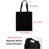 Evening Bags Personalised Rainbow Teacher Shoulder Bag Custom Name Women Canvas Shopping Eco Harajuku Aesthetic School Gifts 231212