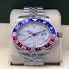 orologi firmati da uomo Orologi con movimento di superficie meteorite SS Blu Rosso Pepsi Movimento automatico GMT Orologio limitato Orologio di Lusso 232s