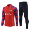 2023 New Barcelona Player Version Football Tracksuit Barca مجموعة بدلة تدريب الأولاد البالغين 22/23 من الرجال والأطفال Camisetas Ansu Fati Pedri Lewandowski Ye