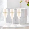 Wine Glasses Moet ChandonCoupleWedding Toast Flute Wedding Bride and GroomToast GlassesPlastic Red Cup Acrylic Champagne Plastic 231212