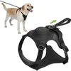 Dog Collars Leashes atuban 2-in-1 Dog Harness no pull pet pet harness with self-shrinking leash auto lock funce to inting Dogが突然トレーニングを実行している231212