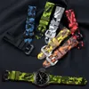 Universal 20mm 22mm 24mm 26mm Silicone Watch Strap Camouflage Rubber Bracelet Sport Replacement Watch Band For Men Wrist Band