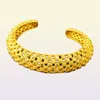 Bracciale per bracciale per cuffi in rete Bracciale femminile solido da donna piena di oro giallo Bellissimo regalo di matrimonio Dia 60mm24635311843