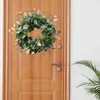 Couronne de fleurs décoratives, feuilles vertes, couronnes extérieures, ornement de porte d'entrée, Eucalyptus pour murs de porche de mariage, fenêtres