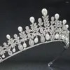 Pinces à cheveux complet 5A CZ zircone cubique classique mariage mariée diadème royal diadème couronne femmes fille bal fête bijoux accessoires A00017