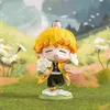 Blind box Original Bubble Mart Demon Slayer Box Kamado Tanjirou Nezuko Pvc Anime Figure Model Male Doll Gift 231212