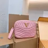 Kvinnors New Wave Designer Väska kamerapåse enkel axelväska handväska crossbody väska plånbok kedja påse tätning påse liten fyrkantig väska påse