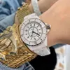 Orologi da polso Orologio da donna per uomo Moda Ceramica Quarzo automatico Lusso Relojes Para Hombre Coppia regalo Mujer201Z