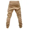 Pantalons pour hommes pantalons de survêtement pantalons Streetwear décontracté élastique Joggings vêtements Sport solide Baggy poches vêtements de travail pantalon