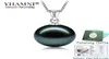 Collier avec pendentif en argent massif 100 925, certificat en argent massif, perle naturelle, bijoux de mariage, cadeau pour femmes, KPN074973078