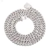 Diamond 925 Mens Mmens Moisanite Sterling Silver Cuban Link Men Iced Out Chain