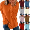 Women's Hoodies Solid Color Sweatshirts Womens Loose Crew Neck Sportswear Tracksuits Leisure Oversize Tops Temperament Pullovers Sudaderas