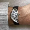 Montre à Quartz en cristal saphir pour hommes et femmes, montre-bracelet originale surréaliste, Design artistique, étanche, en acier inoxydable, forme irrégulière, 190p