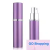 Quality Ship perfume bottle 5ml Aluminium Anodized Compact Perfume Aftershave Atomiser Atomizer fragrance glass scent-bottle Mixed color