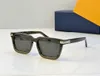 남성과 여성을위한 뜨거운 빈티지 남성 디자이너 선글라스 사각형 Z1974U 레트로 UV400 선글라스 간단한 야외 안경 클래식 블랙 실버 어두운 회색 렌즈