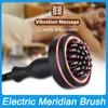 EMS Meridian Brush Microcurrent Vibration Red Light Infraröd uppvärmningsterapi Anti Cellulit Body Slimming Guasha Massager Lymfatisk muddring fysioterapi