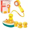 Juguetes de baño Juguetes de baño para bebés para niños Pato eléctrico Lechón Juguetes de baño Juguetes de agua rociada para niños Baby Shower Piscina Bañera Juguete Aspersor Bebé Juguete Q231212