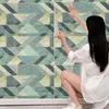 Adesivi murali 110 pezzi 77 cm 70 cm adesivo 3D imitazione mattoni camera da letto decorazioni per la casa impermeabile autoadesiva carta da parati fai da te per soggiorno 231211