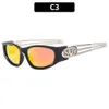 Y2K futuristic sunglasses, hip-hop trendy sunglasses, Instagram popular fashion sunglasses 1214 1214