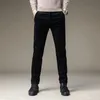 Pantalons pour hommes hiver polaire chaud velours côtelé hommes Stretch épais taille élastique Fluff pantalon coréen classique marron pantalon mâle marque vêtements 231212