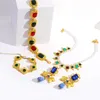 Anhänger Halsketten Lifefontier Multicolor Kristall Perle Dick Für Frauen Vintage Geometrische Choker Kette Halskette Set Party Schmuck 2023