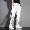 Pantalon masculin Hip Hop Cargo Pantalons hommes Streetwear Coton Joggers Fashion Pantalon de survêtement décontracté pantalon Harem Summer HARAJUKU PANT