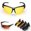 12Pcs Lot Night Vision Goggles Sunglasses Driving Graced Glasses Fashion Mens Sport Driving Sunglasses UV Protection 4 Colors300O