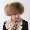 Bérets Chapeau de fourrure de luxe haut de gamme pour hommes Lei Feng Cap Oreille nécessaire Véritable haut en peau de mouton