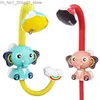 Bath Toys Creative Cartoon Cute Elephant Badrum Leksaker för barn Macaron Color Bath Dusch Toys For Boys and Girls Birthday Holiday Gif Q231212