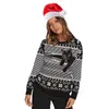 3d Sweatshirts Christmas Cat and New Year Tie-dye Sweat Mens Crewneck Hoodies Plus Size 002