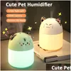Essential Oils Diffusers Cute Pet Humidifier Mini Office Desktop Air Conditioning Room Humidification Usb Small Household Heavy Fog Dr Dhlfs