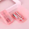 Kit per nail art 5 set Mini clipper per manicure Strumenti per il miglioramento della bellezza Strumento per taglierina portatile da viaggio in acciaio inossidabile per unghie