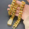 Real Gold Plating Trendy 925 Silver Necklace Moissanite Cuban Link Chain Hip Hop Jewelry Iced Out Cuban Chain