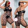 Women's Diamond Mesh Full Body Stockings Clothing Erotic Fishnet Hollow Out Bodysuit Sexy Transparent Tight Lingerie Costumes sexy