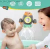 Bath Toys Puxida Space Rocket wanna Rotating Spray Water Bath Toys dla dzieci chłopcy dziewczynki