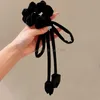 Lange Strik Tulp Haar Scrunchies Eenvoudig Fluwelen Haarring Touw Voor Vrouwen Meisjes Paardenstaart Houders Mode Hoofddeksels Haaraccessoires