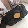 4 kolory damskie torby na ramię słynne łańcuch crossbody torbę mody pikowaną skórzaną torebkę torebka designerska torebka 26cm231U