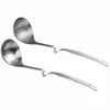 Cucchiai 2 pezzi Mestolo da zuppa Cucchiaio con intaglio Pentola Appesa Colino Utensile da cucina232L