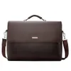 Business Men Briefcase Leather Laptop Handbag Casual Man Bag For Lawyer Shoulder Bag Male Office Tote Messenger203E