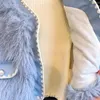 Cardigan Winter Girls Fur Jacket Fashion Bawełniane dzieciaki księżniczki Płaszcze ciepłe pluszowe koszulę dna grube polarowe spodnie 2 3 4 5 6 7rys 231211